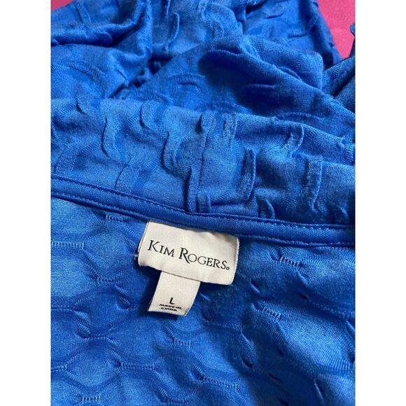 Kim Rogers blue textured cardigan - Picture 2 of 5